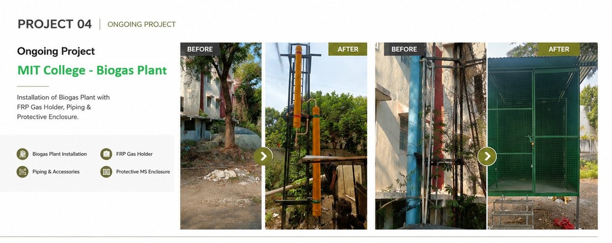MIT College biogas plant restart